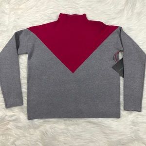 Cynthia rowley pink and grey sweater